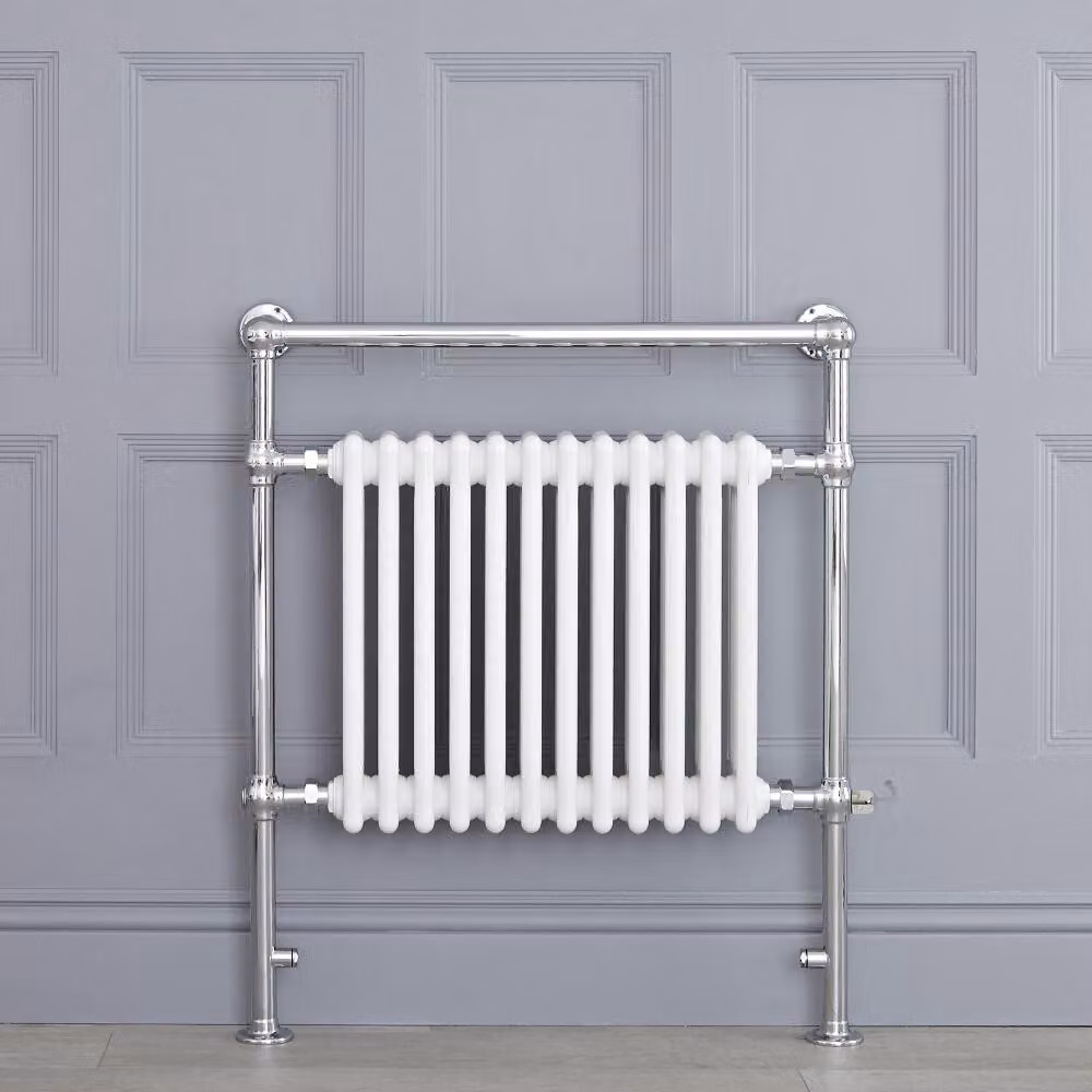 Scaldasalviette Elettrico Tradizionale Bianco 800W 930x790mm - Calore Rapido - Termoarredo Bagno - Elizabeth