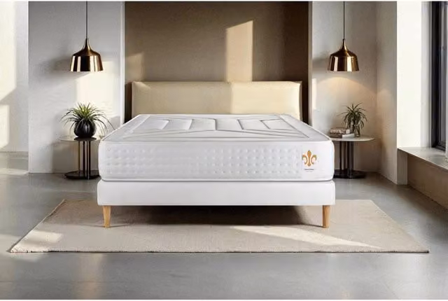 Materasso 140x190 cm Molle insacchettate e Memory foam - Vingt-Quatre