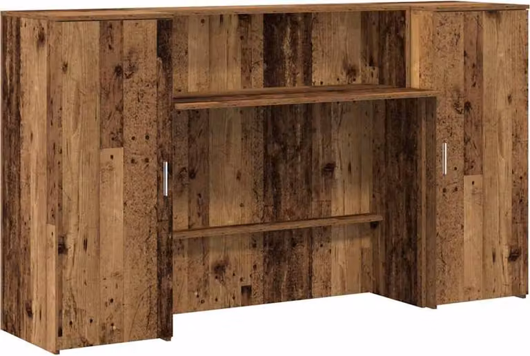 Banco Reception Legno Antico 180x50x103,5 cm Legno Multistrato