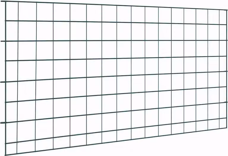 Set di Recinzione per Stagno 5 pcs Verde 100 x 50 cm Acciaio
