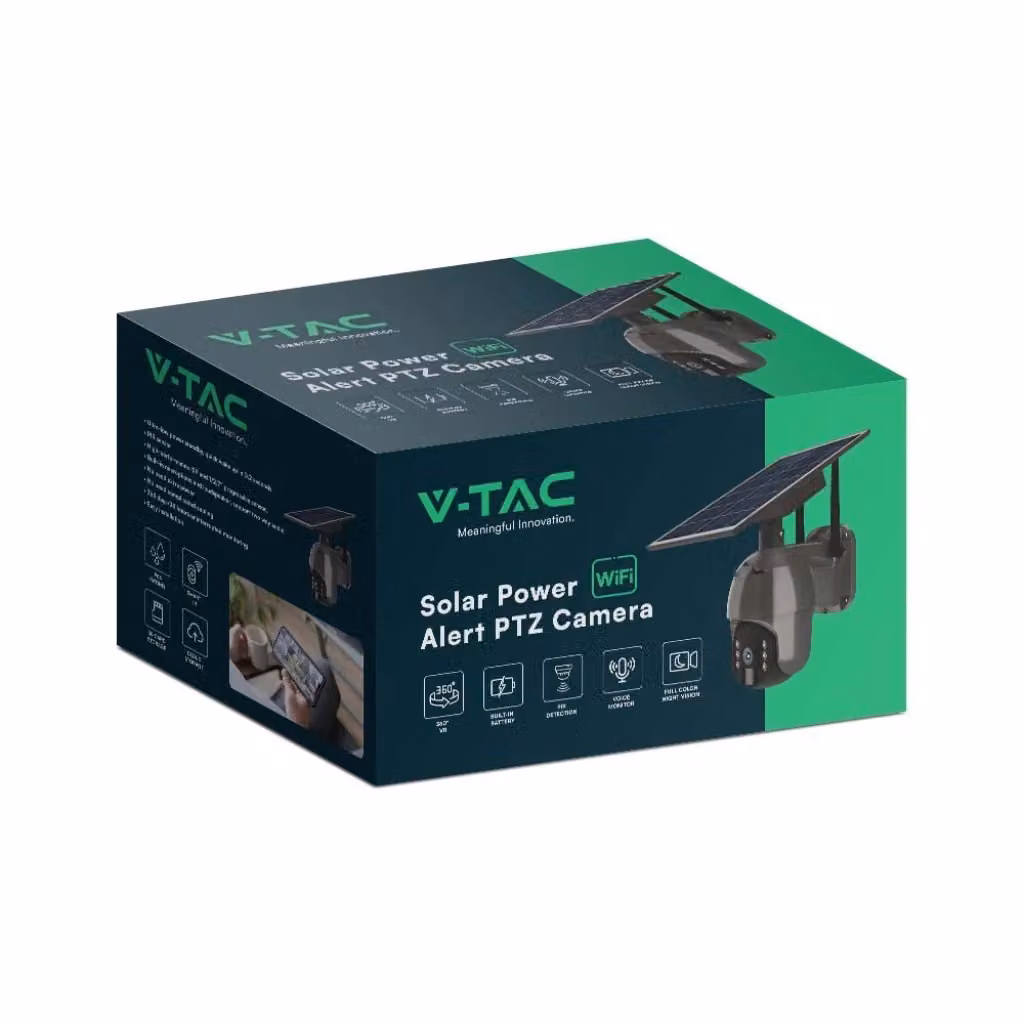 Telecamera PTZ Smart WiFi HD V-TAC colore Nero – 2