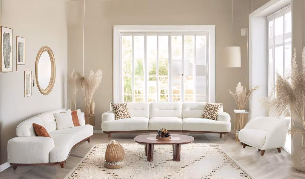 Sofaset Couchgarnitur Garnitur mit 3-Sitzern Sessel Wohnzimmergarnitur Sitzmöbel