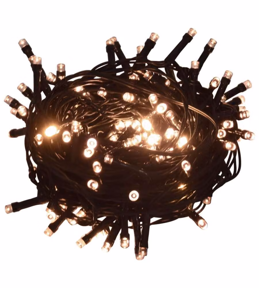 vidaXL Stringa di Luci con 400 LED, 40 m, Bianco Caldo, 8 Effetti Luce – 2