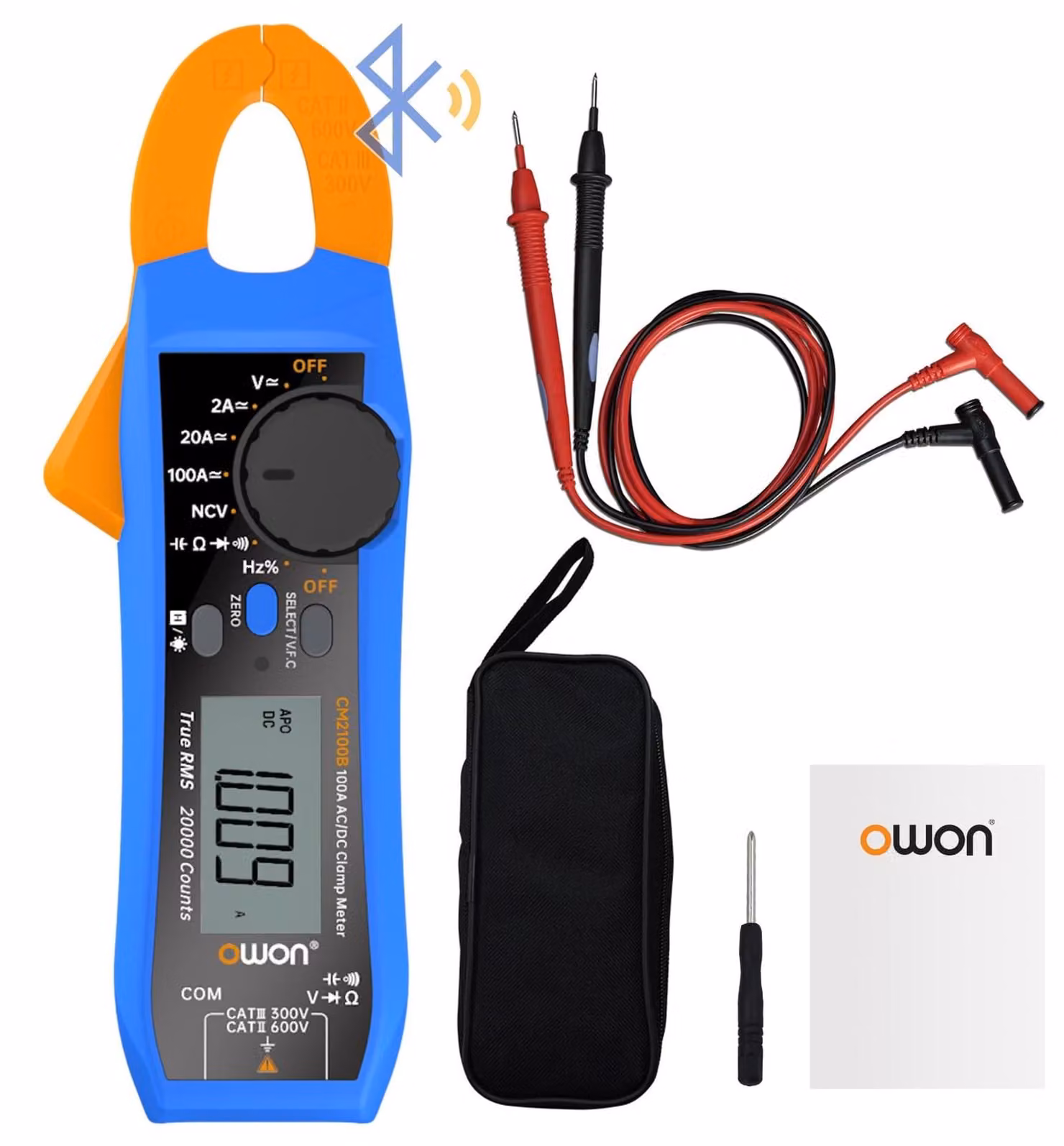Pinza amperometrica Bluetooth mini - 20000 conteggi - True RMS - 600 V e 100 A