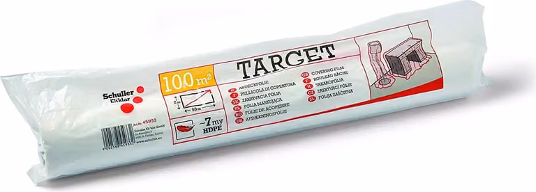 Schüller Eh'klar Telo di copertura TARGET 2 x 50 m, rotolo da mezzo metro HDPE, 7 my
