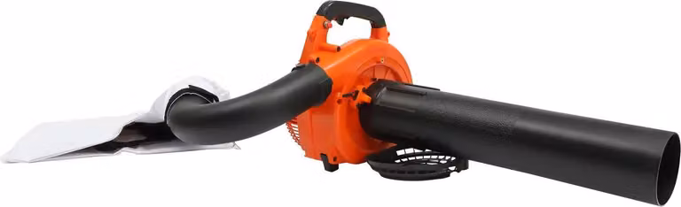 Soffiatore e aspirafoglie a benzina - Modello EBV260 - Funzione soffio e aspirazione - Avviamento manuale - Leggero, 6,5 kg - Manico antiscivolo - Fessure di ventilazione - Colore: arancione
