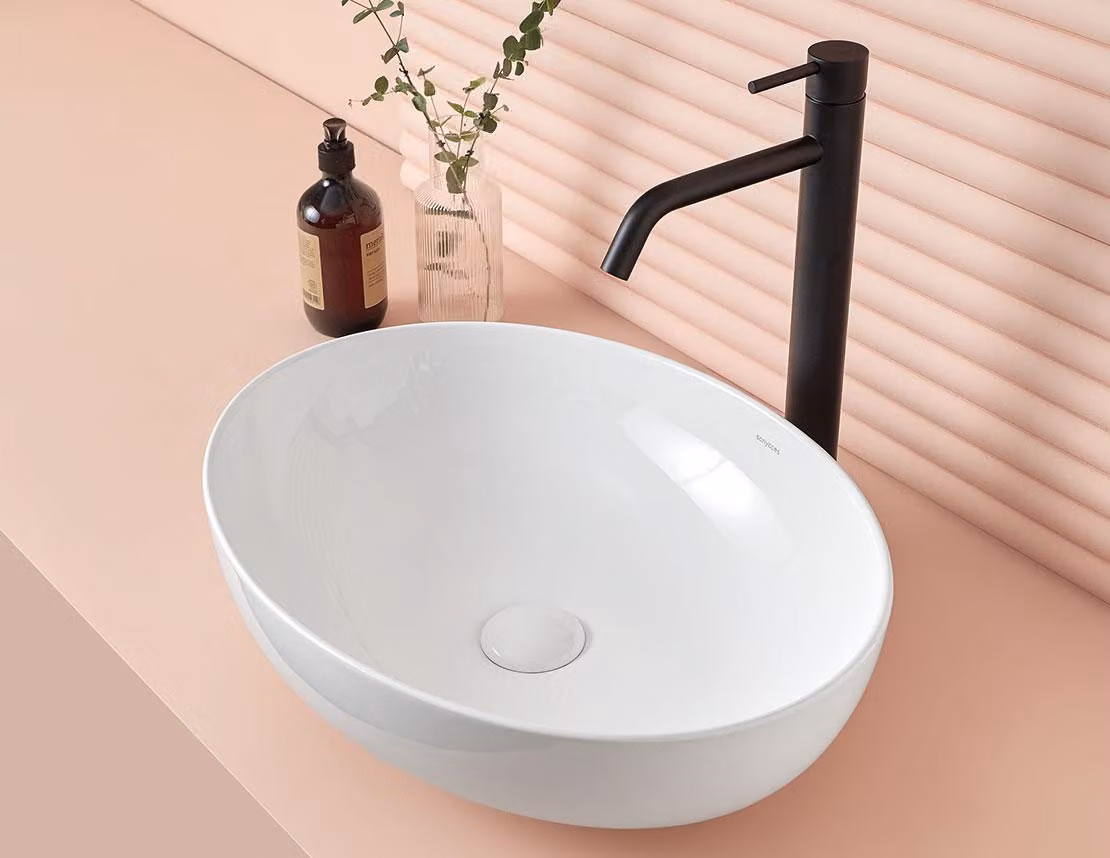 Lavabo da appoggio PARMA 51,5 x 40 x 13,5h cm, bianco