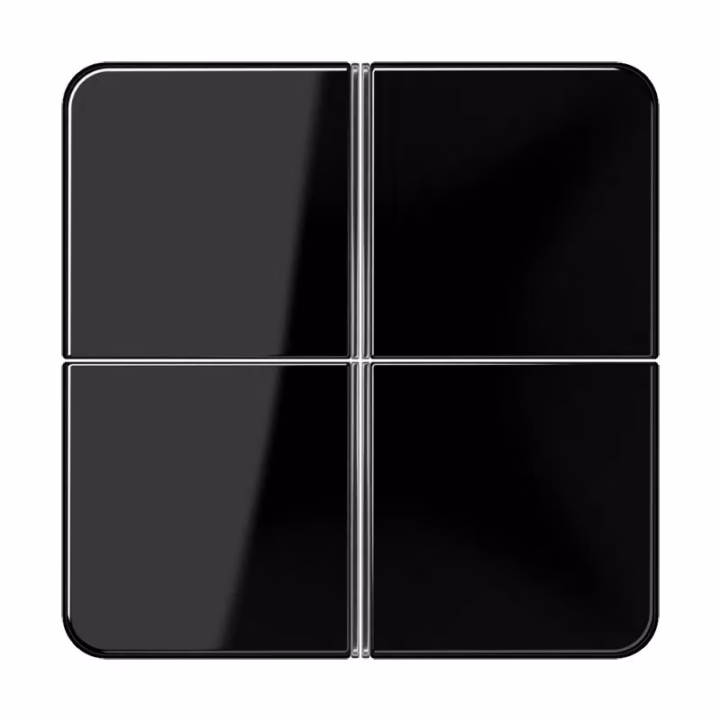 Jung CD404TSASW Set di pulsanti quadruplo, completamente nero
