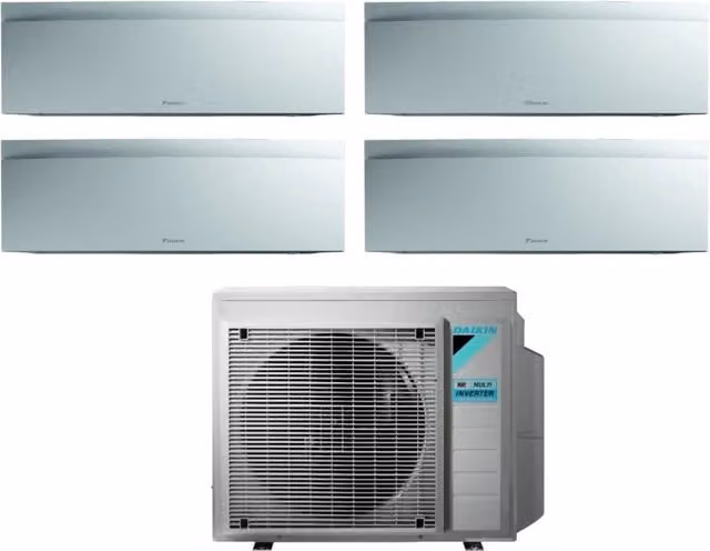 Condizionatore Daikin Bluevolution Quadri Split Inverter Serie Emura White III con Wi-Fi Integrato Colore Bianco