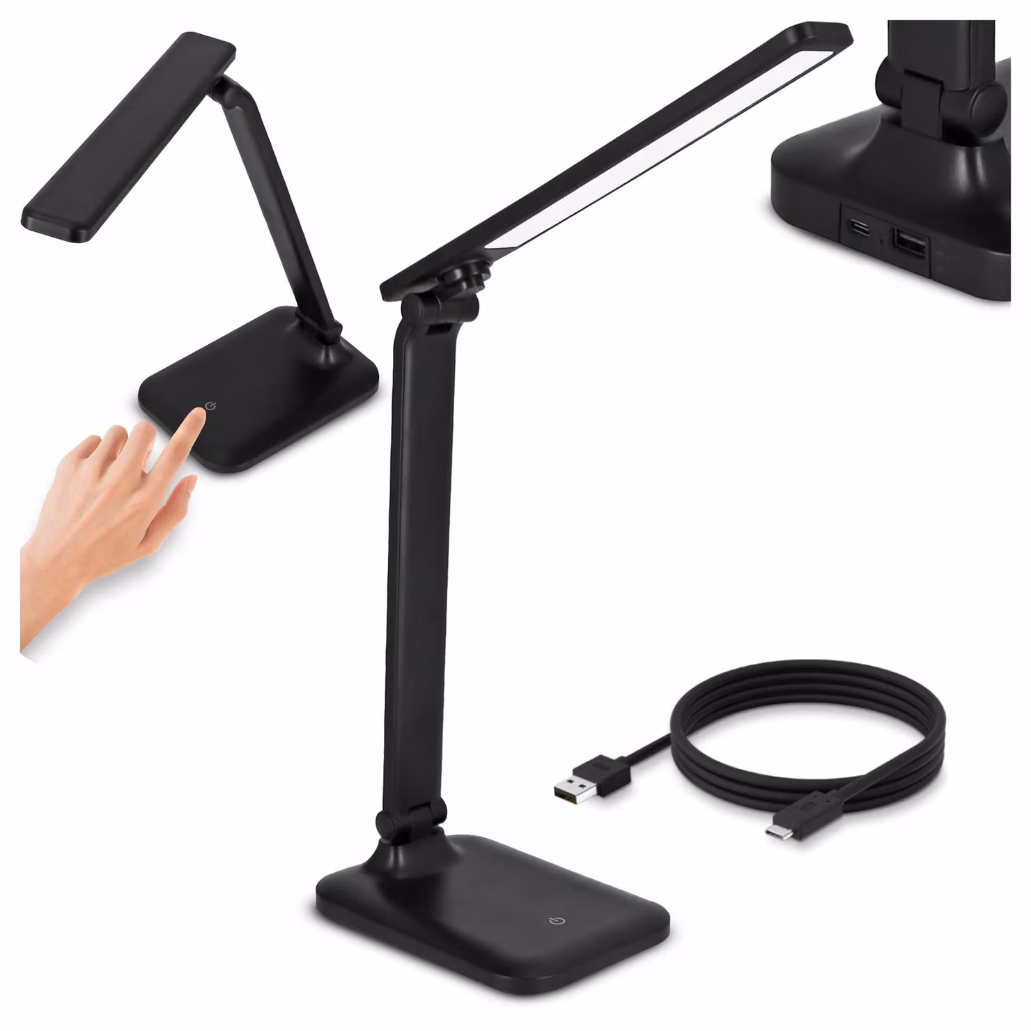 Lampada da scrivania LED Smartled 1256, con sensore touch e alimentazione USB
