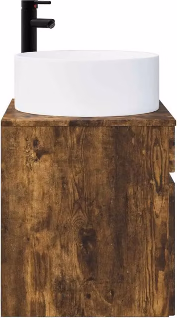 Mobile Lavabo | Armadio Lavabo da parete Rovere Fumo 49 x 44,5 x 65,5 cm