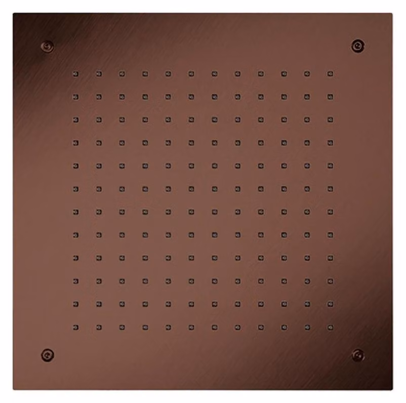 Herzbach 21.655000.2.39 LIVING SPA iX PVD Doccia a pioggia da incasso a soffitto quadrata