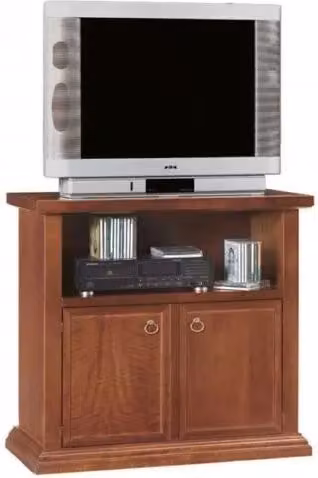 Mobile porta TV in legno stile arte povera color noce Mobili2G L: 84 cm, P: 40 cm, H: 75 cm – 4