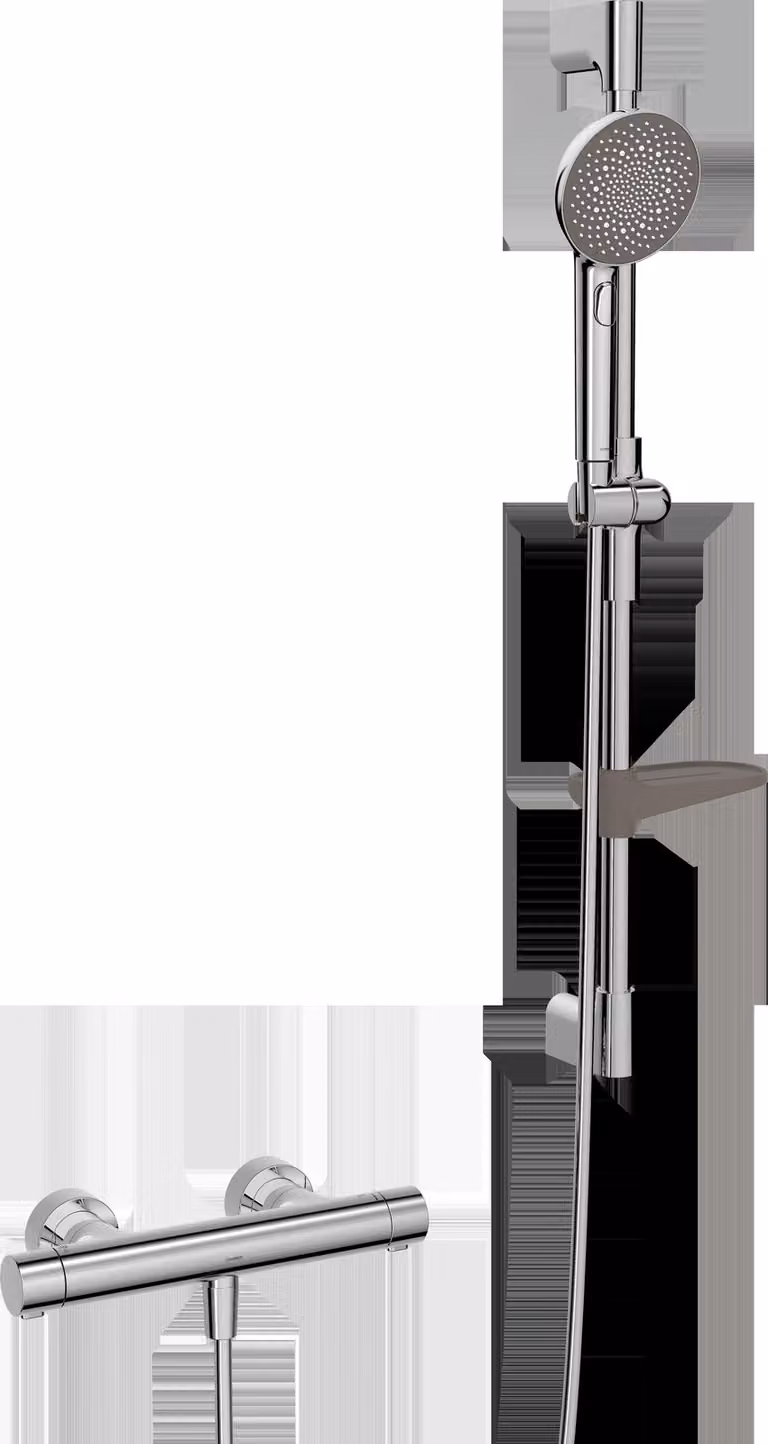 HANSA HANSAPRISMA Mitigeur de douche avec ensemble de douche, 770mm, 3 jets, 48130421, 48130421