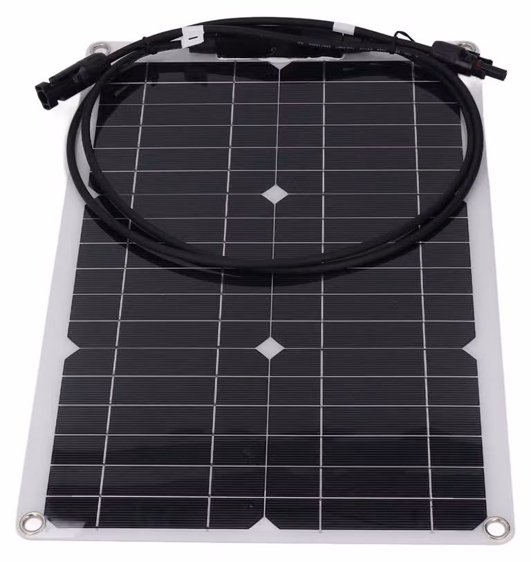 Pannello solare flessibile da 20W, 18V, monocristallino - Compatto, leggero e portatile - Impermeabile IP67