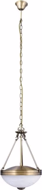Lampada a sospensione Rabalux Marlene in metallo e vetro color bronzo, diametro: 32 cm, 2xE27