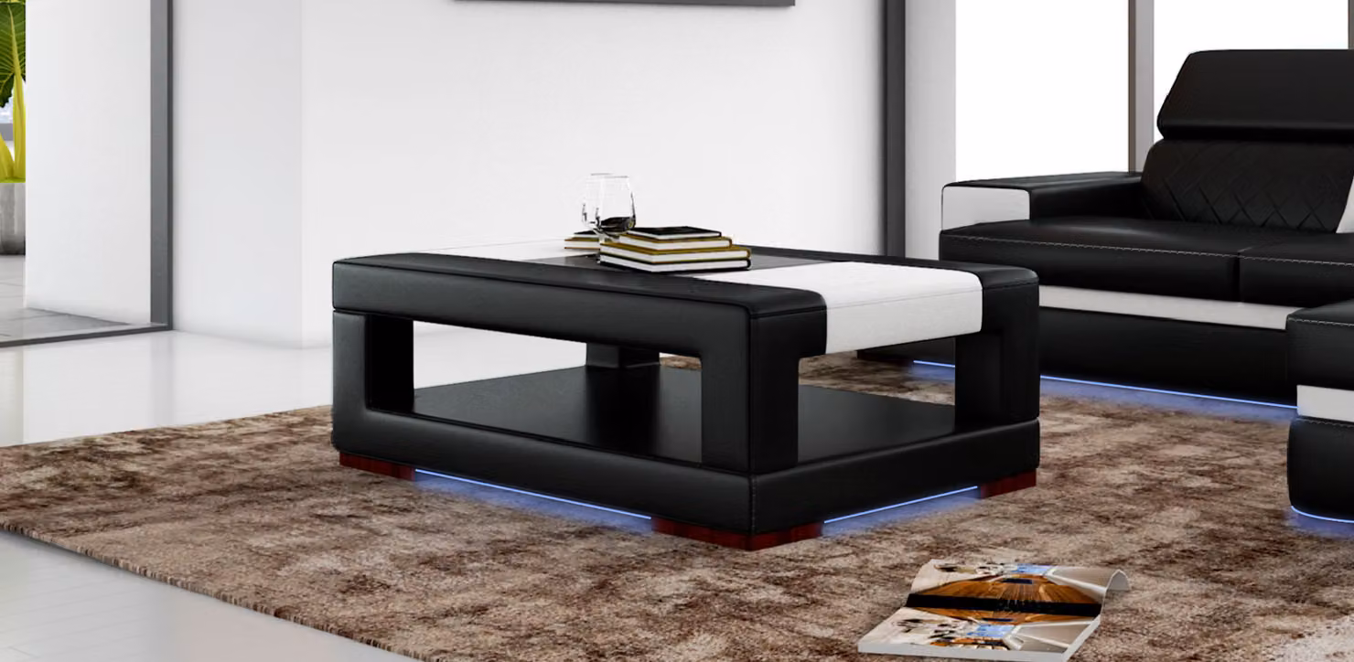 Wohnzimmer Glastisch designer Beistell Tisch Tische Wohnen Couchtisch Gepolstert