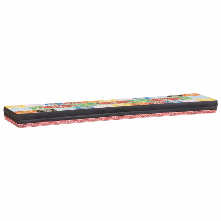 Scaffali da parete moderni vidaXL in legno di mango multicolore L 100 x P 20 x H 6 cm