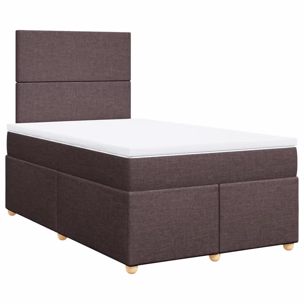 Letto a molle con materasso vidaXL marrone e bianco L/P: 120 x 200 cm – 2