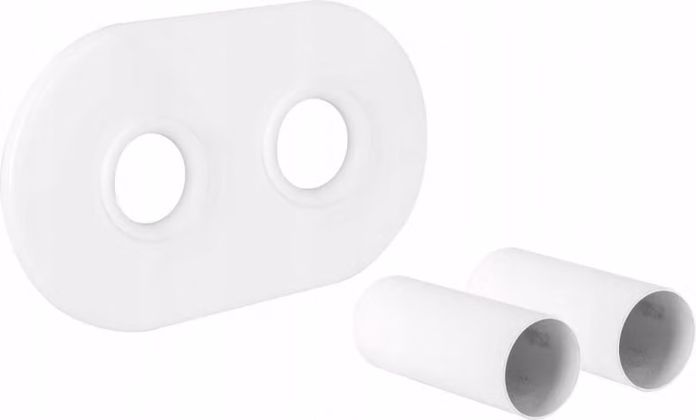Set Di Coperture Bianche Doppia Rosetta Con Coperture