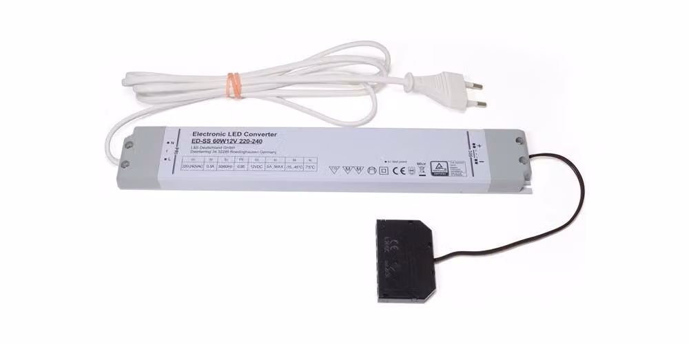 L&S Convertitore LED 230 V 12 V 60 W Distributore a 6 vie - 2000422