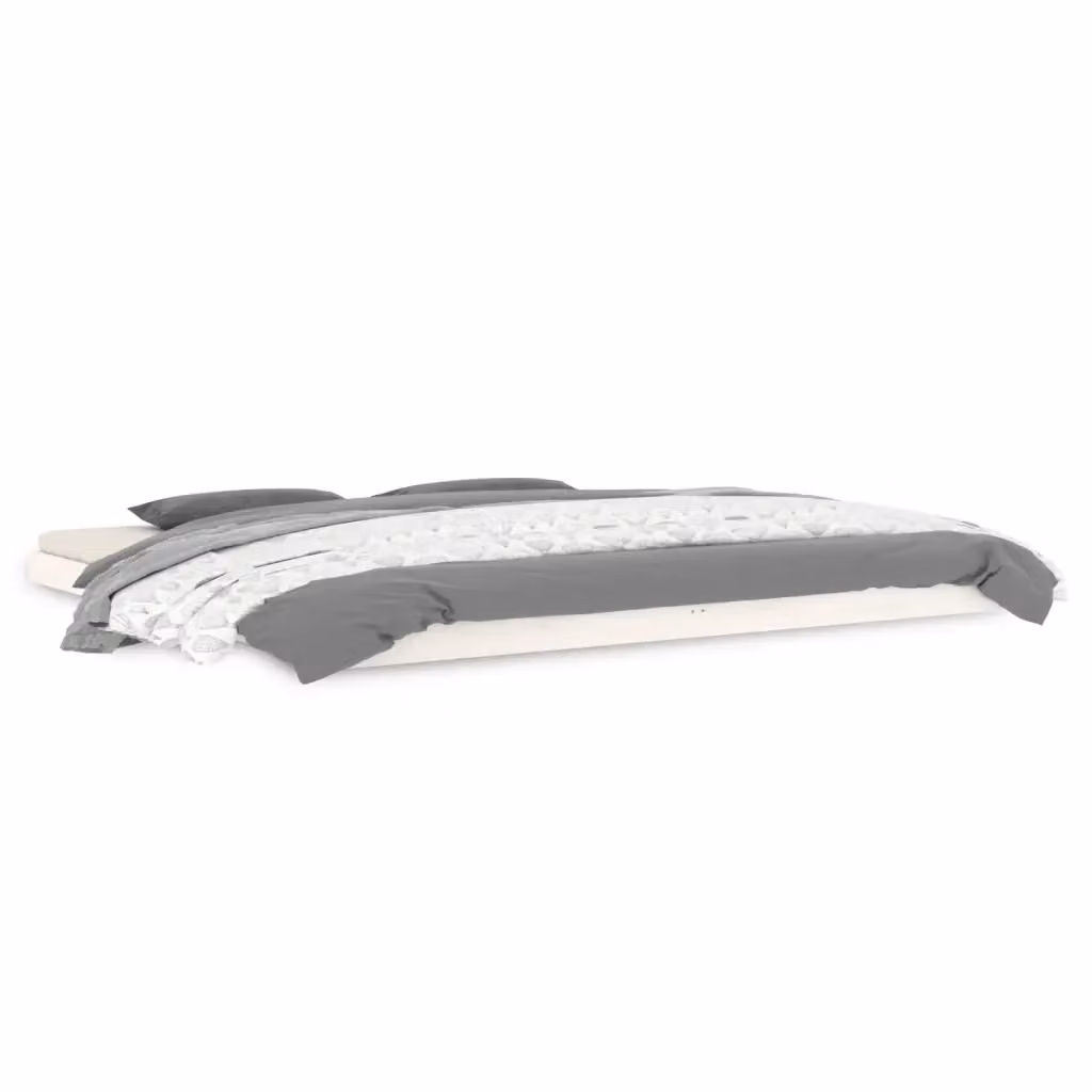 Struttura Letto Design Mania in Legno Massello di Pino Bianco con Doghe Fisse L/P/H: 200 x 200 x 204 cm – 2