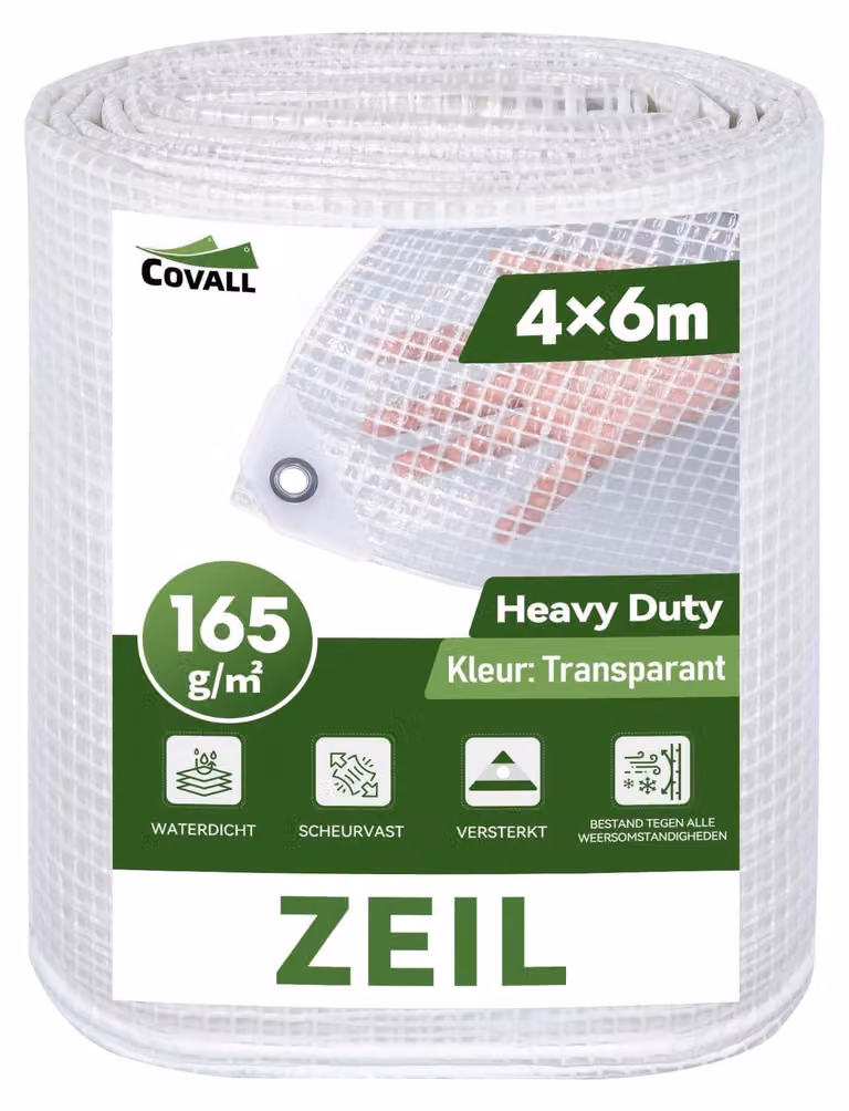 Telo impermeabile extra resistente, da 165 g/m², con occhielli in alluminio