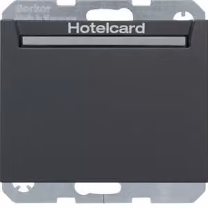 Berker 16417116 Interruttore a relè con elemento centrale per Hotelcard, antracite, opaco Berker K.1/K.5