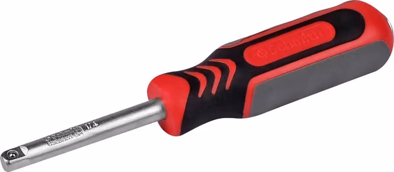 Chiave a bussola/cacciavite Schmith 1/4" PRO, acciaio CrV, con meccanismo a cloche, set di chiavi, utensile, accessori per officina, adattatore per inserti a bussola