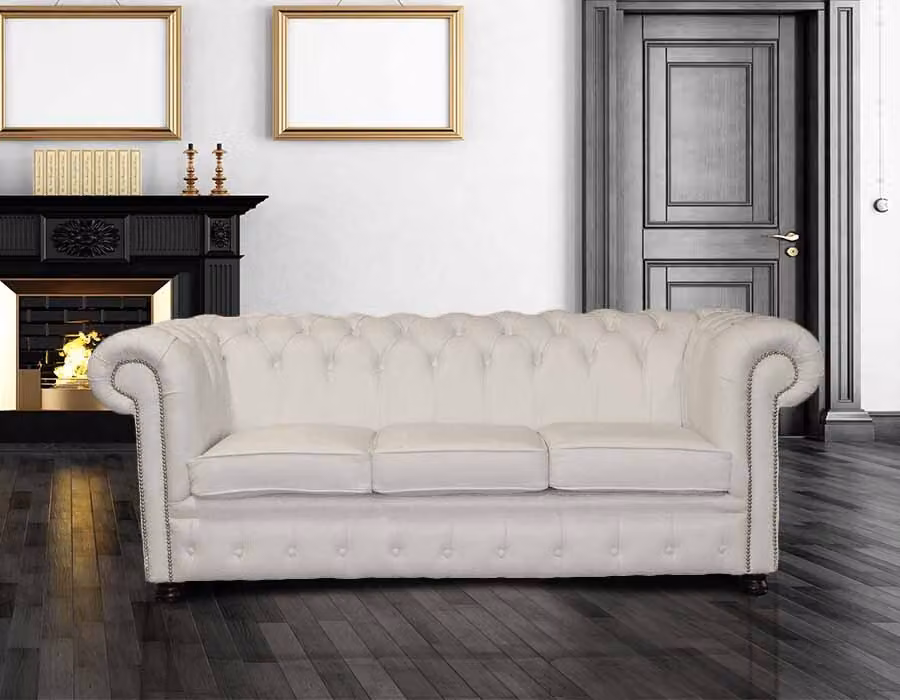 Sofa Couch Polster Garnitur Sitz Sofas Couchen Chesterfield 3 Sitzer NAPOLI III