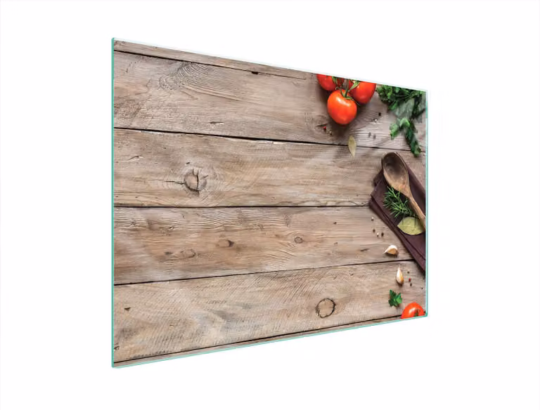 Piastra Di Protezione In Vetro Per Forno 70X52 Legno