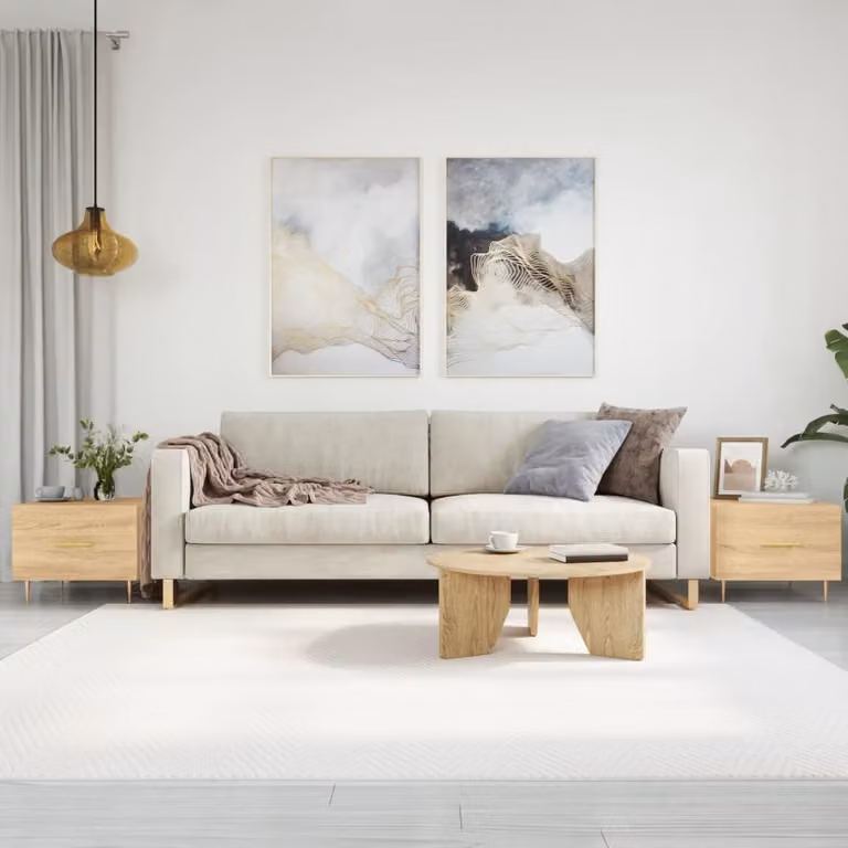 Maison Exclusive - Tavolini da salotto 2 pezzi in rovere Sonoma 50x50x40 cm Materiale ligneo
