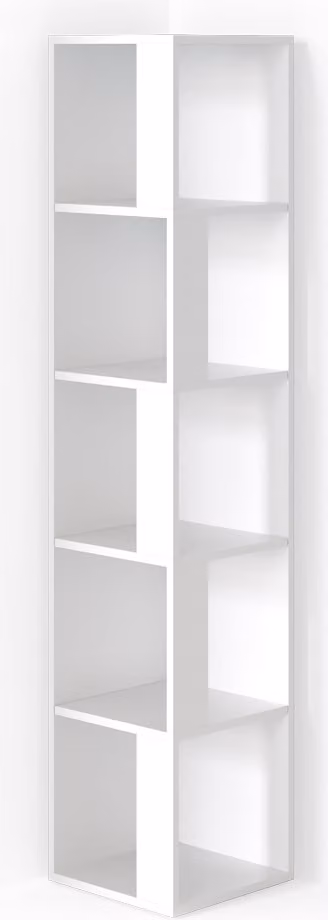 Scaffale angolare Vicco Lio Bianco 33.3 x 162.2 cm, Model 33556