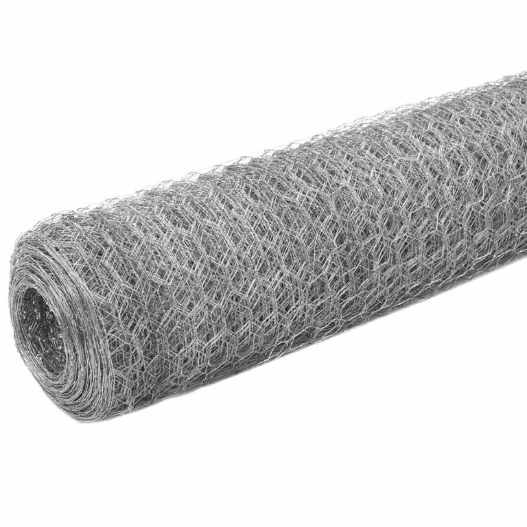 vidaXL Recinzione in filo d'acciaio zincato 25x1,2 m Argento
