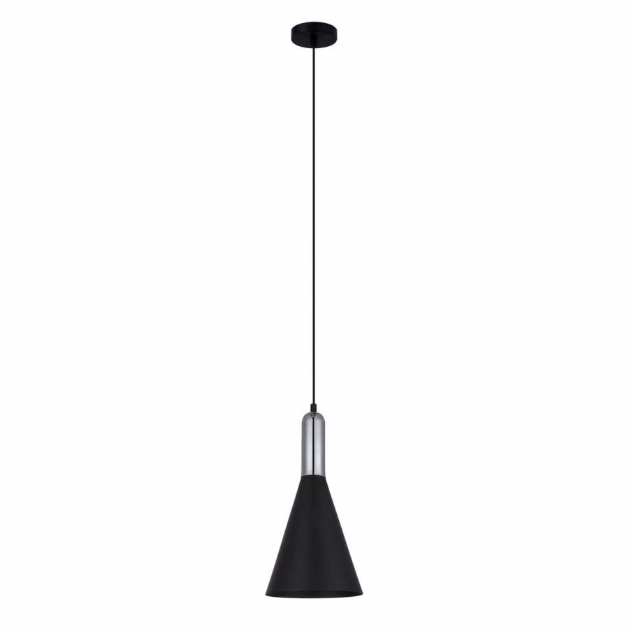 Italux Khaleo lampada a sospensione industriale nera opaca MDM-3030/1 BK+CR