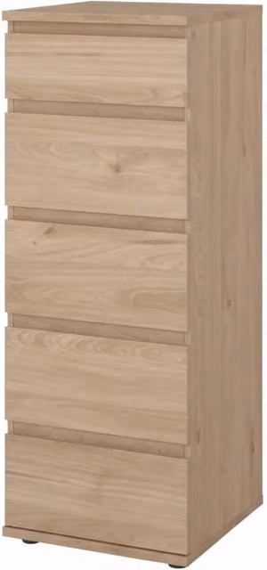 Kit Cassettiera Nova Idroweb con 5 Cassetti in Rovere, L/P/H: 40,2 x 40 x 106,6 cm