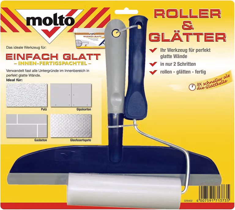 Molto Simply Smooth Tools Rullo lisciatore Spatola