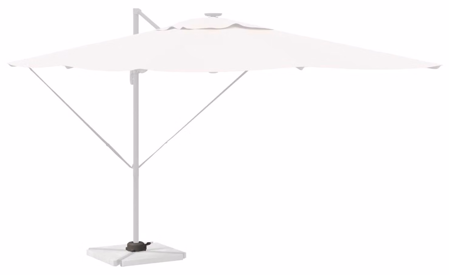 Supporto per ombrellone da esterno, elegante e di design