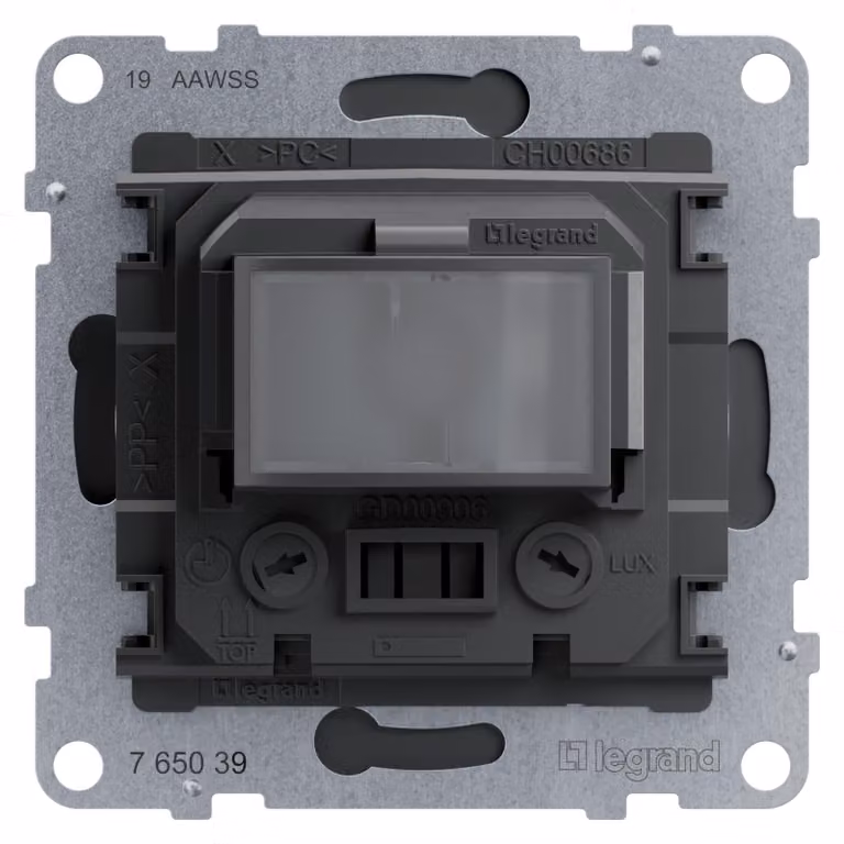 Legrand SEANO Modulo rilevatore di movimento a 3 fili, angolo di rilevamento 170°, grado di protezione IP44 (adatto ad ambienti umidi), 2000 W, portata di rilevamento variabile: max. 8 m, 765039