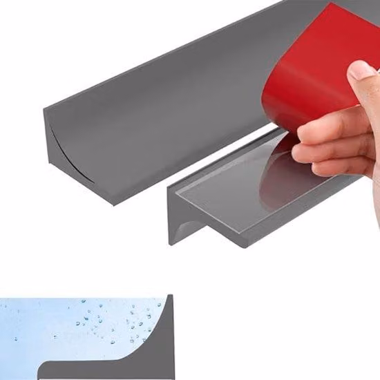 Guarnizione autoadesiva in silicone per docce e cucine, paraspruzzi, accessori da bagno