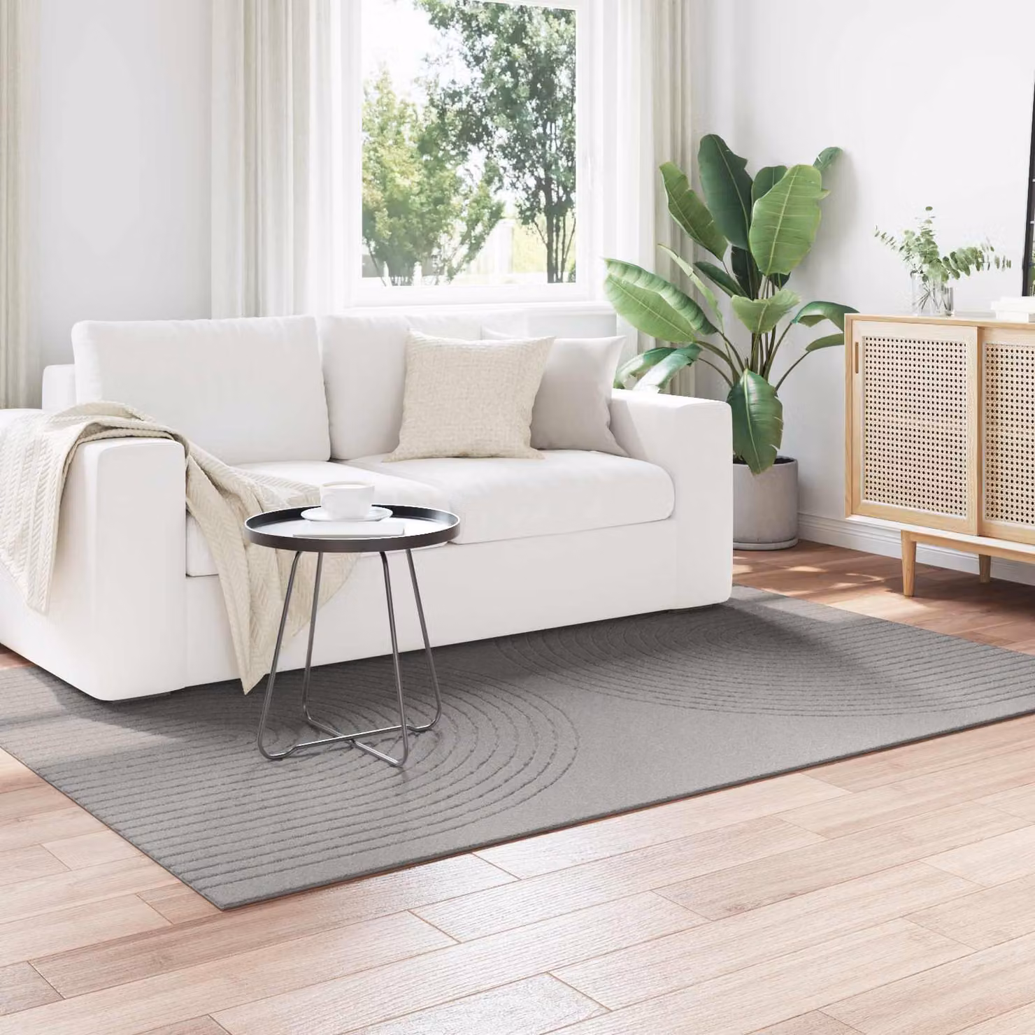 Tappeto per interni vidaXL GALATI Grigio L: 200 cm, P: 140 cm in Poliestere