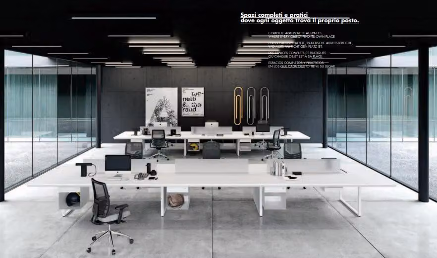 Computertisch Bürotisch Counter 6 Personen Laptoptisch Tische Arbeitstisch