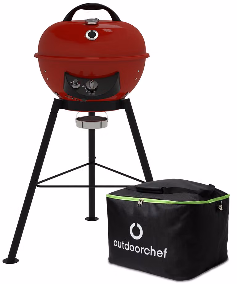 Barbecue a gas Outdoorchef City 420 G, modello a sfera, cod. art. 18.129.05, rosso ciliegia