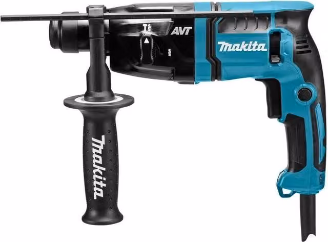 Makita HR1841FJ Tassellatore SDS-PLUS 470W 18mm AVT con 2 Funzioni, LED e Impugnatura Soft Grip, colore Nero con Valigetta Makpac