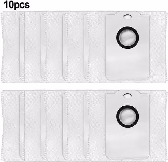 Set da 10 sacchetti a strappo - Per aspirapolvere Immortal Home - Riutilizzabili - Sacchetti filtro in tessuto