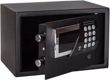 Cassaforte da Hotel Technomax TSW/0HN Elettronica con Porta da 5 mm in Colore Blu e Nero – 1