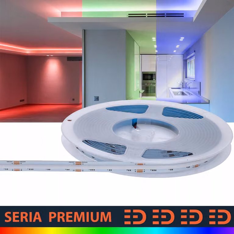 Strisce LED RGB COB Prescot, 24V, 5 metri. Illuminazione versatile