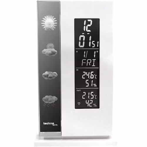WS 6600 - Moderna stazione meteorologica con LED colorati