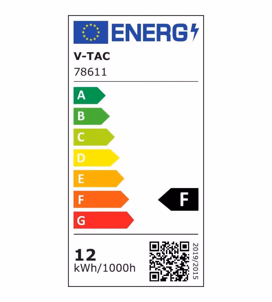 V-TAC Mini Pannello LED 12W Chip Samsung da Incasso 3000K