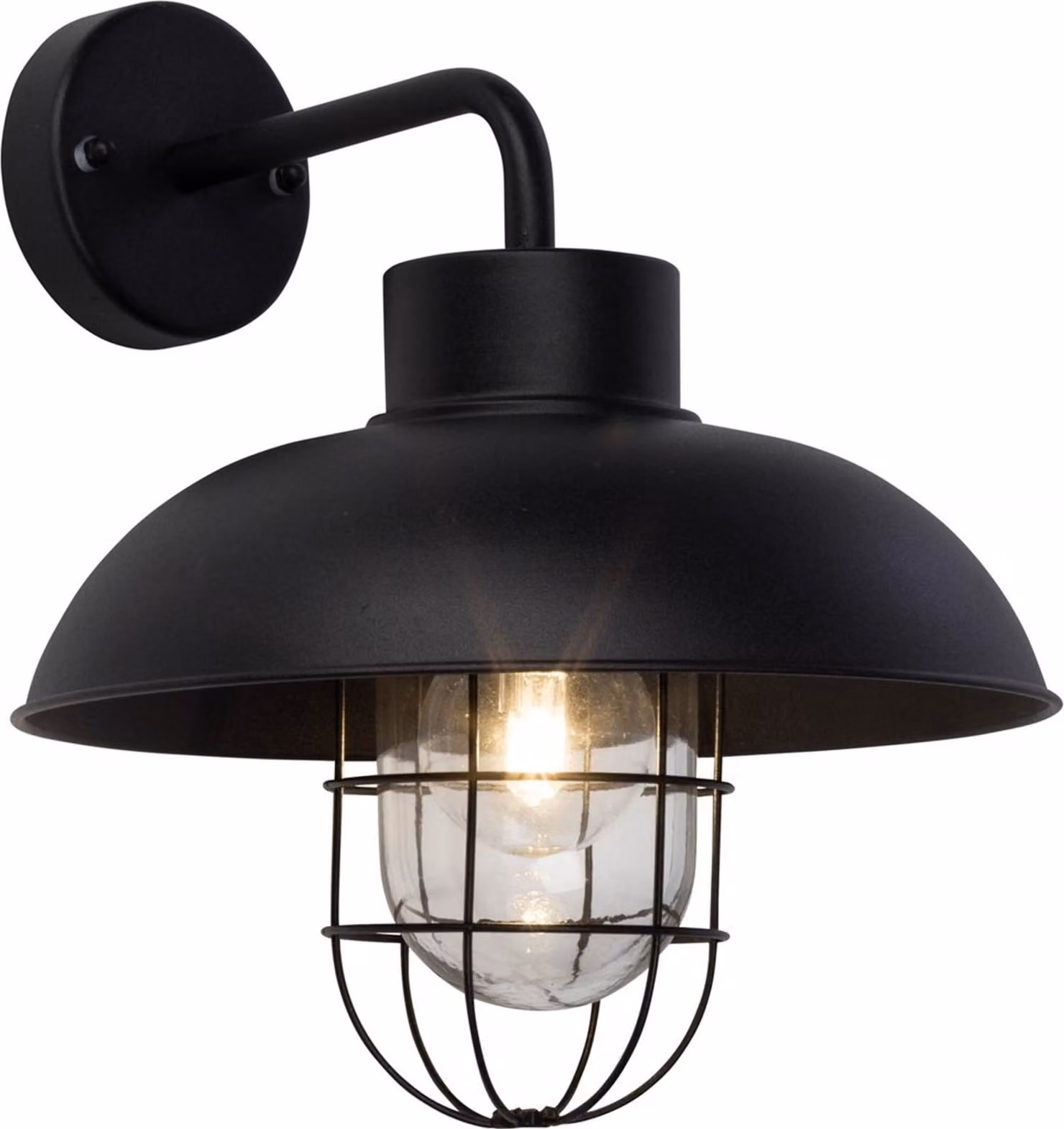Lampada BRILLANTE Applique da esterno Portland a sospensione nera | 1x A60, E27, 60W, adatta a lampade standard (non incluse) | Classe di protezione IP: 44 - resistente agli spruzzi d'acqua